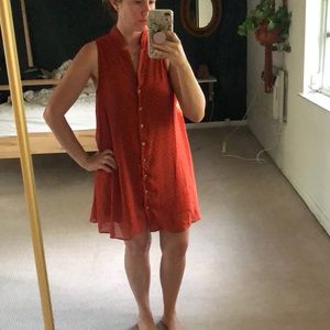 Kimchi blue urban outfitters rust red dress